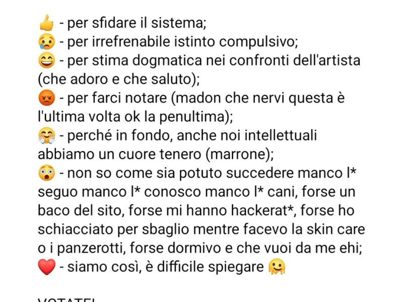 Cose che si fanno perché&nbsp;boh